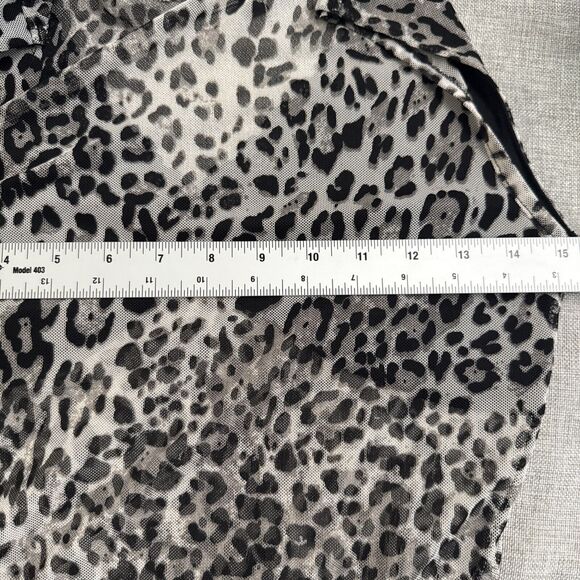 Vibe Women medium Camisole Baby Doll Mesh Lace Retro Y2K Style Leopard Print - Picture 5 of 5